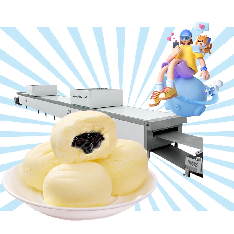 100kg/h fully automatic cake machine mini cake making machine cake making machine