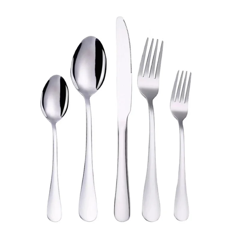 Low MOQ Cutlery Set Stainless Steel Table Spoon Set Stainless Steel Cutlery Flatware Set