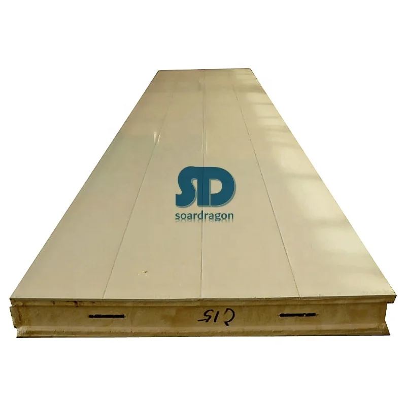 Soardragon Socket type polyurethane insulation sandwich board for PIR insulation warehouse cold room