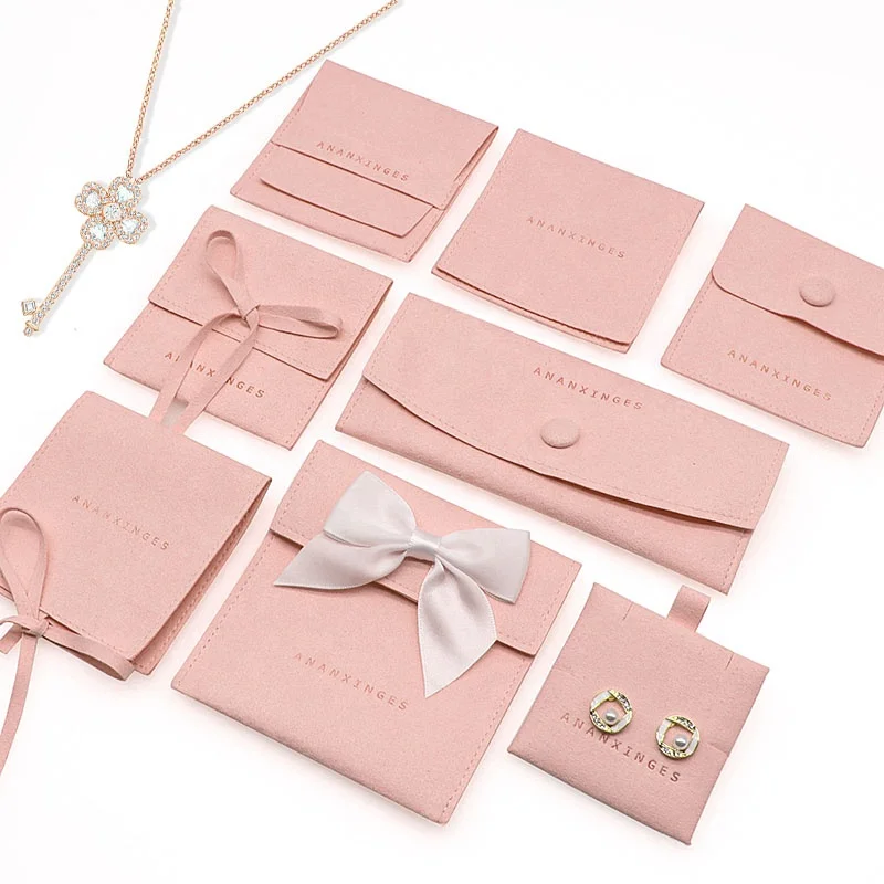 2023 new jewelry pouches satin jewellery packaging pouches drawstring silk microfiber jewlery pouch logo