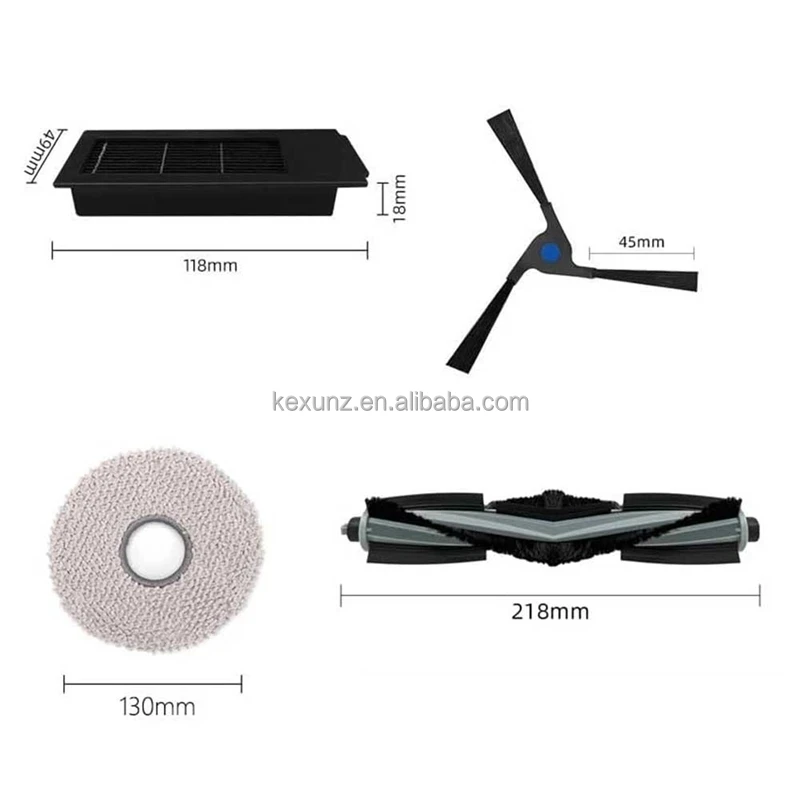 Для Ecovacs X2 Omni / Pro Крышка для основной боковой щетки Hepa фильтр швабры тряпки пылесборник аксессуары