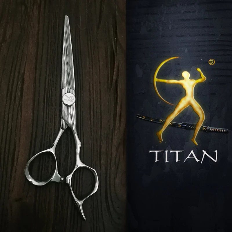 titan new style bearing ball hair cutting barber scissors professional damascus hair scissors