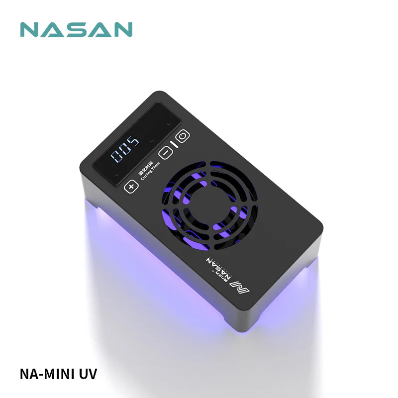NASAN NA-MINI UV Curing Lamp Fast Curing Light for Mobile Phone Motherboard PCB LCD UV Glue Curing Repair Lamp Tool