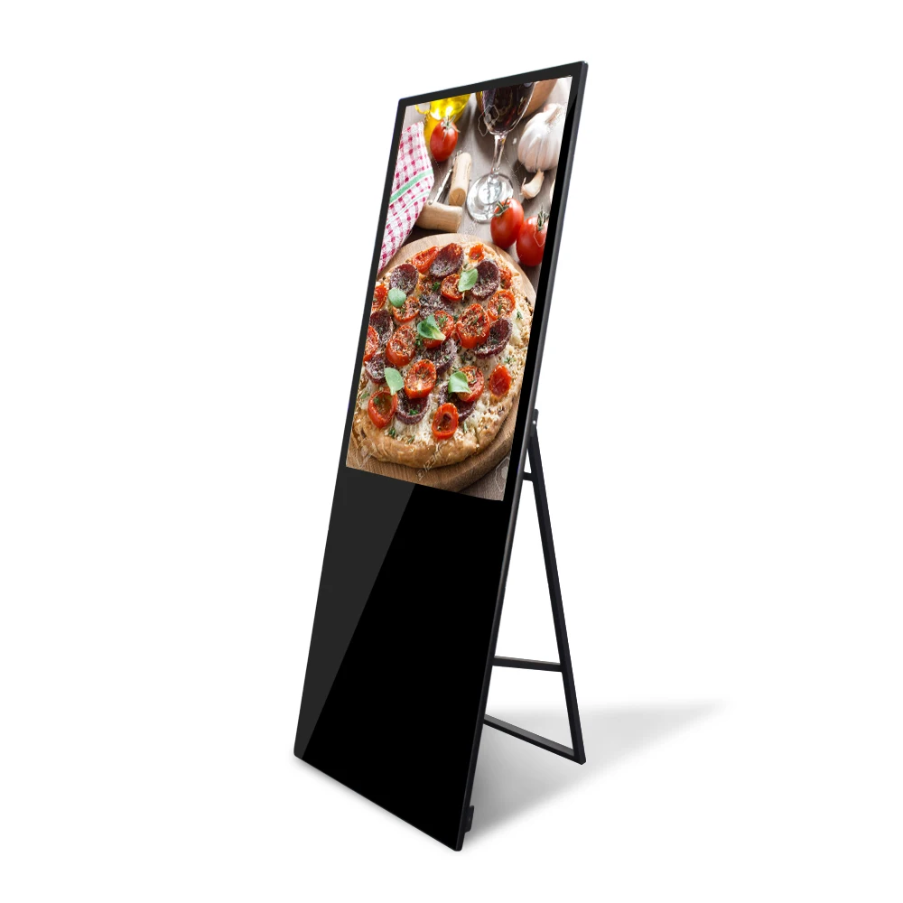 43inch restaurant floor stand android lcd touch screen advertising display digital signage