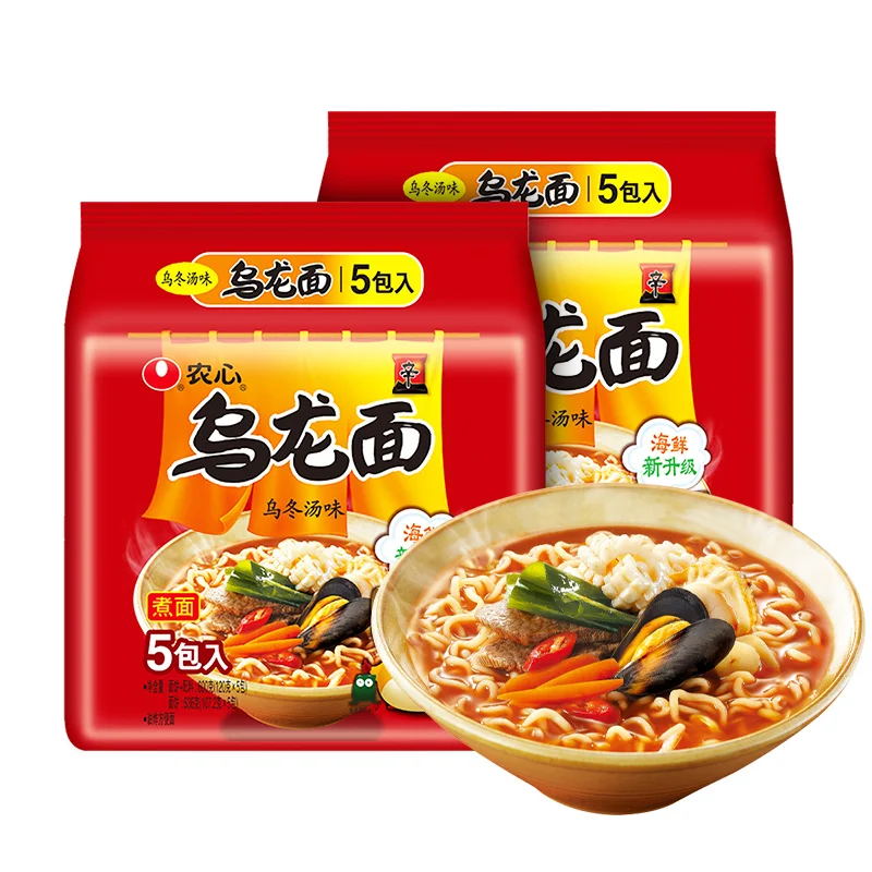 Оптовая продажа корейских лапши быстрого приготовления Udon лапша суп вкус рамен 600 г