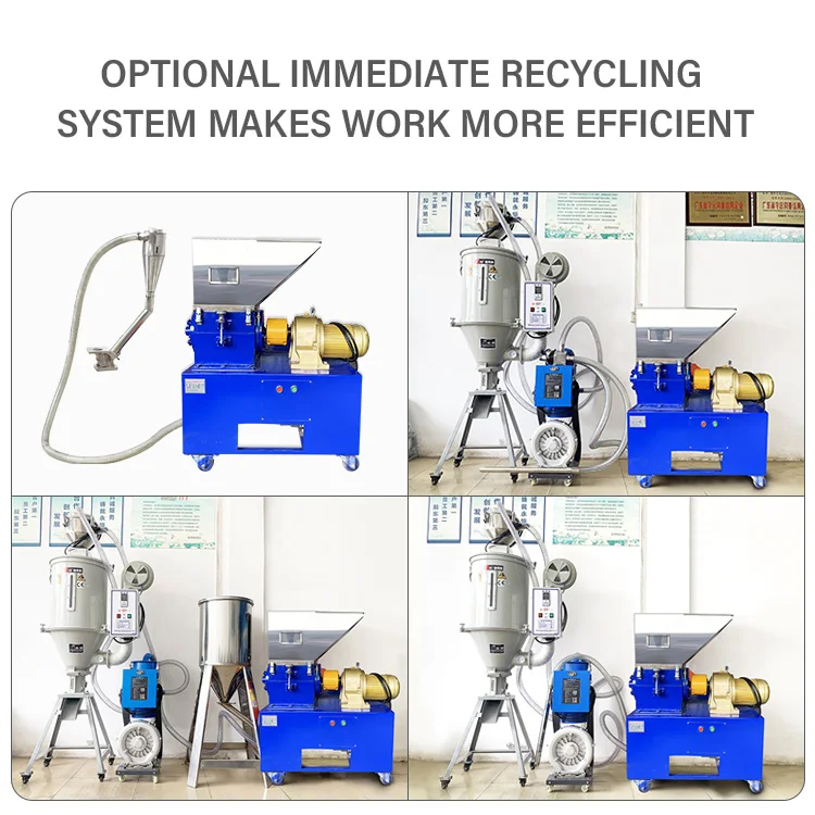 slow speed shredder silent shredder-recycling single shaft 30-200kg/h SKD-11 mesin penghancur plastik mini plastic crushing mach