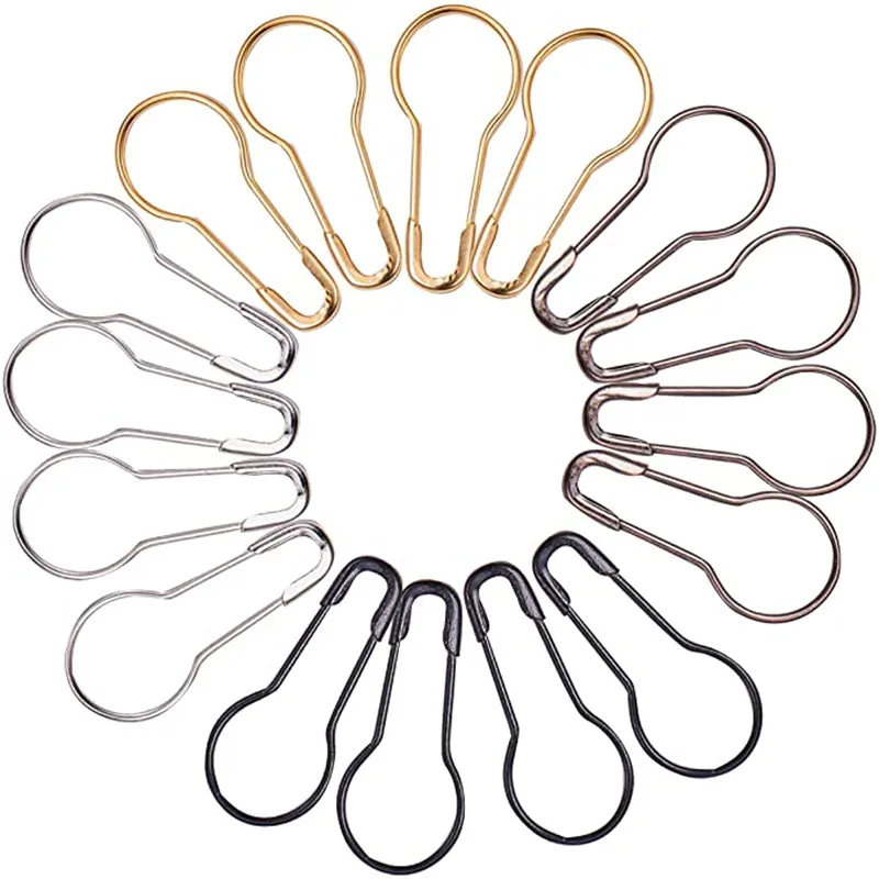 High Quality Gold Nickel Bronze Plated Iron DIY Apply to Tag 22mm Pear Shape Gourd Safety Pin calabash pins