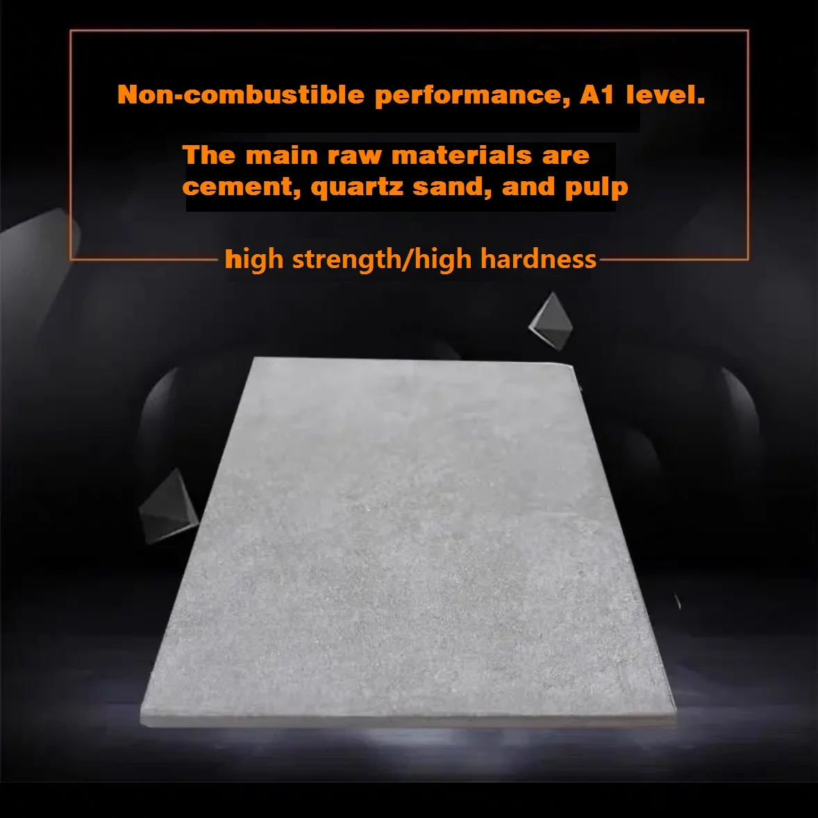 High density calcium silicate board for light steel keel partition wall and  Ventilation duct wrapping