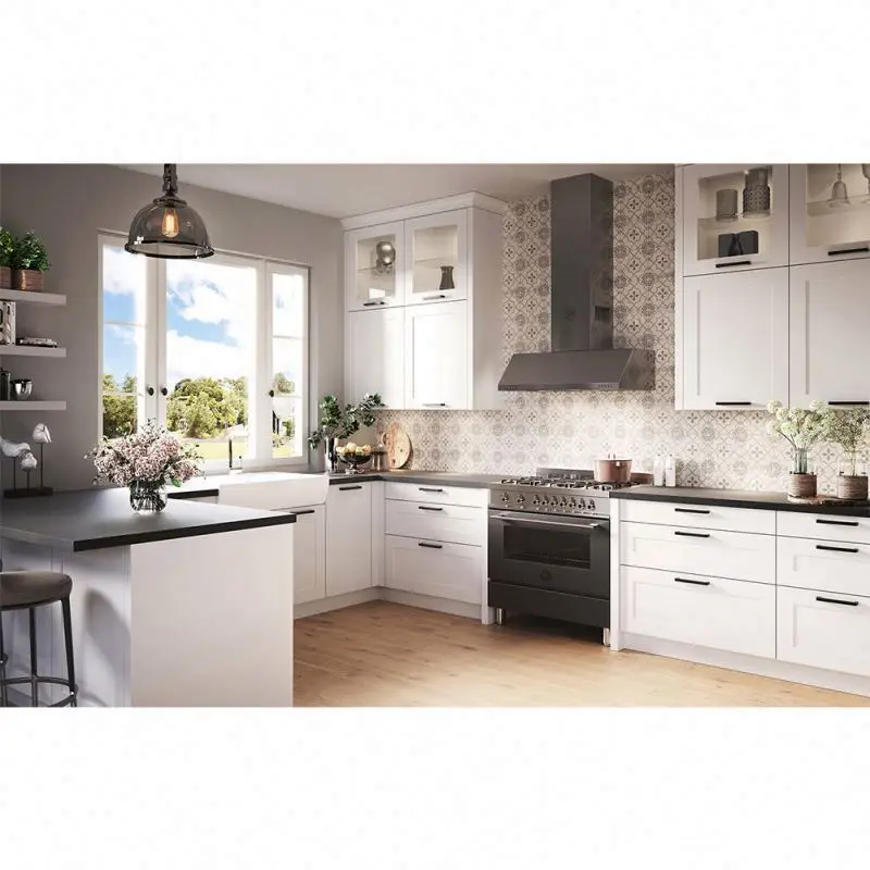 Kitchen Sets Furniture Solid Wood Cabinets Kitchen Wooden Kitchen Cabinets Furniture Cuisine Sideboard