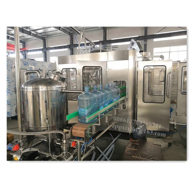 Автоматическая машина для розлива 5 галлонов бутылок ПЭТ/20л производственная линия минеральной воды/наполнитель для промывки