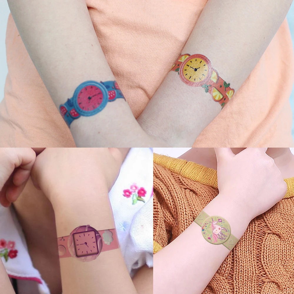 Красивые наклейки на руку для детей, временная Водонепроницаемая Татуировка EC-061 ~ EC-100