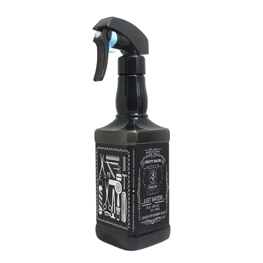 Guangzhou 500 ml Salon Plastic Trigger Water Bottle Joy Shake with Spray Hair Spray Bottle