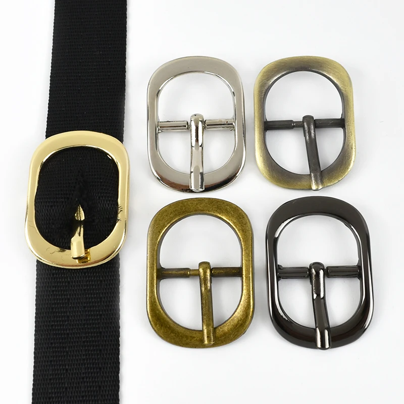 Meetee F3-23 DIY Leather Crafts Hardware Sewing Accessories Bag Strap Clasp Buckle 20mm Adjustable Alloy Belt Pin