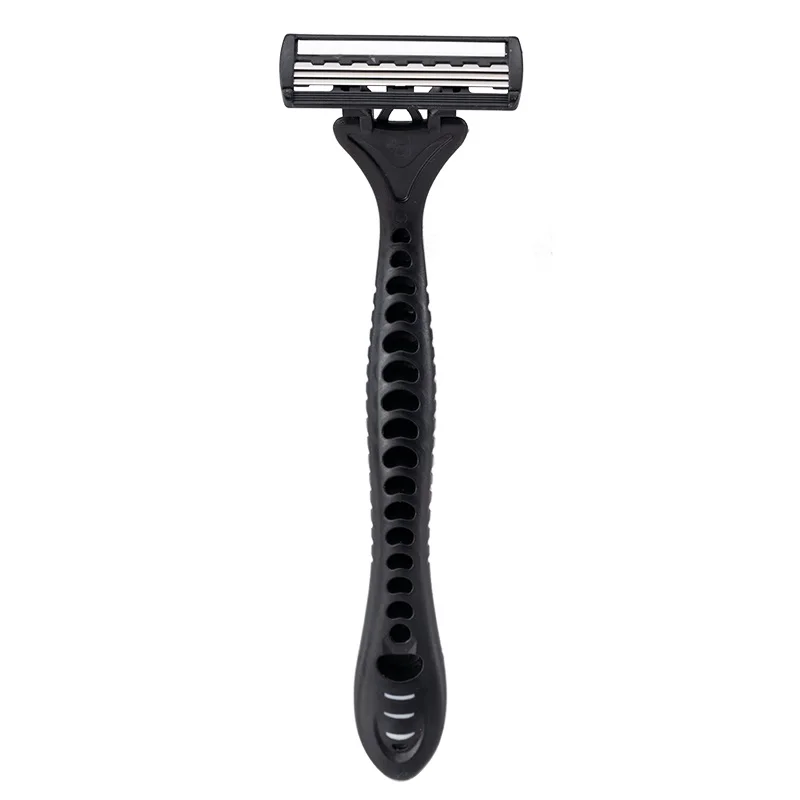 PearlMax Wholesale Stainless Steel Blade Triple Blades Razor Custom Design Razor Man Barber Blade Razor with Lubricating Strip