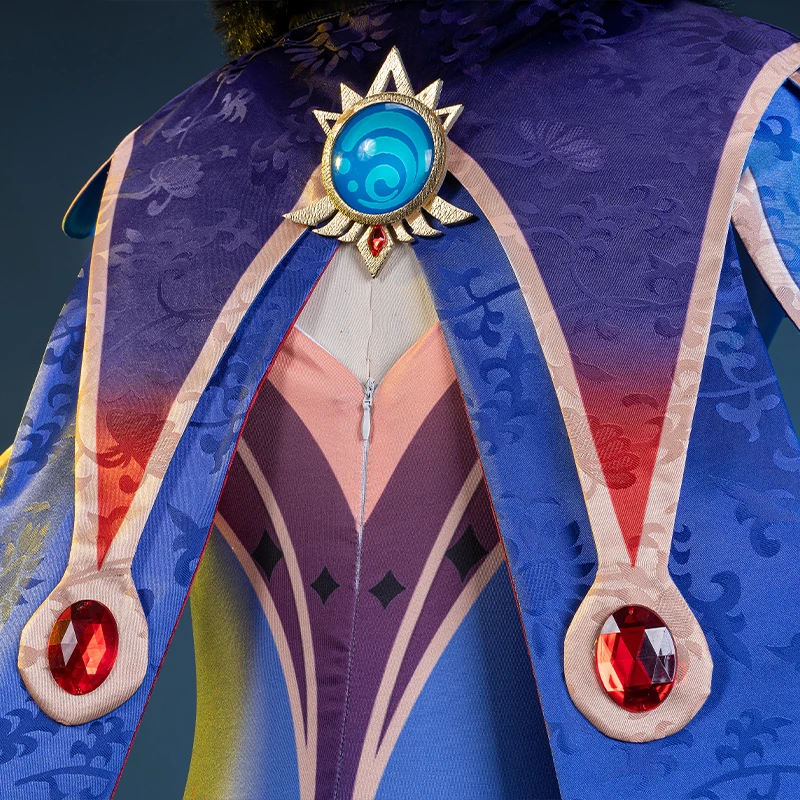 Genshin Impact Cosplay Astrologist Mona Cosplay Costume  Sexy Uniform Outfit Halloween Carnival Party Costumes for women