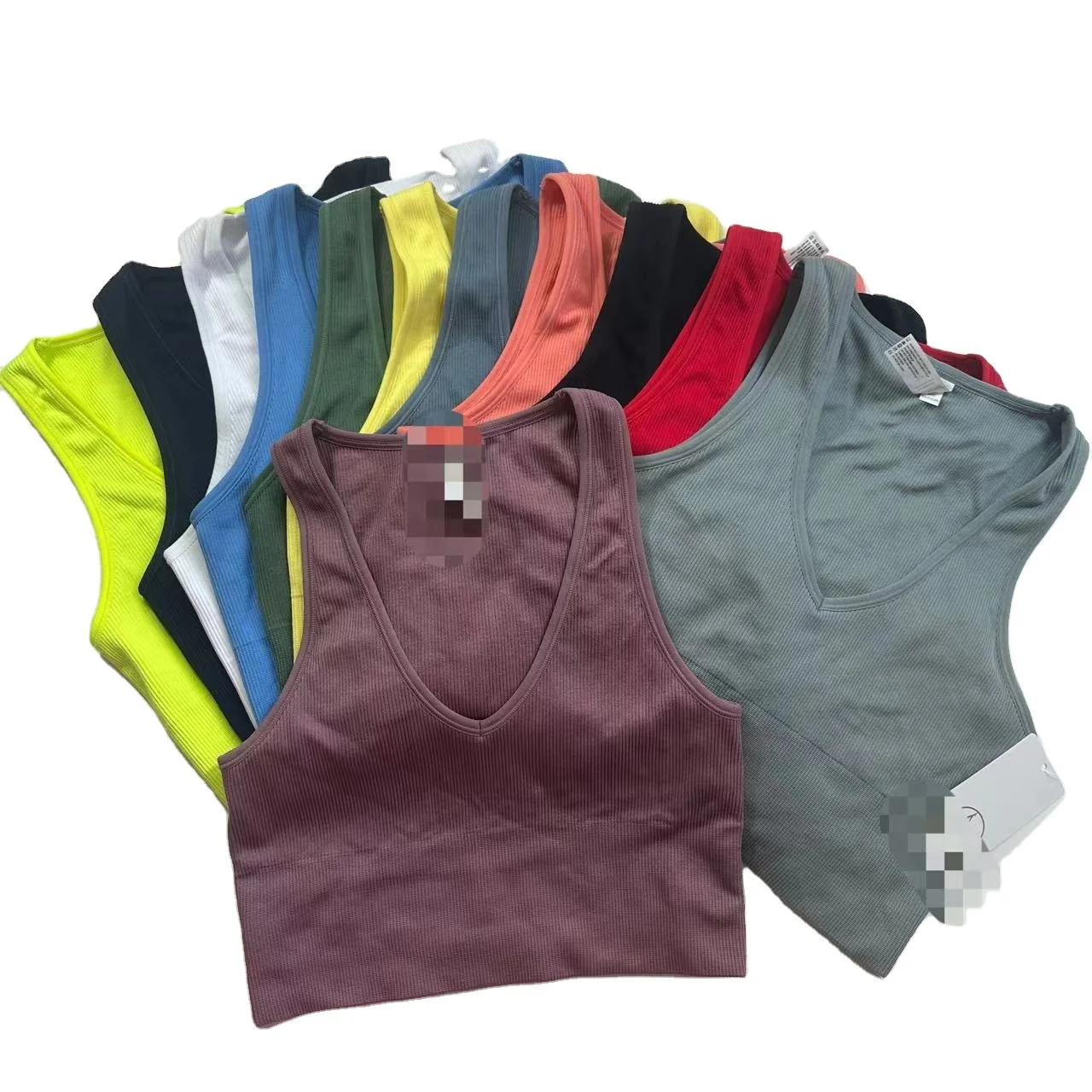 The New Morandi Color Girls High Elastic Ribbed Women Vest Sleeveless Lebanon Bulgaria Serbia