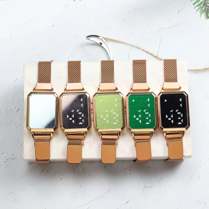 Ladies Luxury watch Gold Silver Black LED Digital watches for woman Wristwatches Electronic Digital Present Gift Male reloj digi
