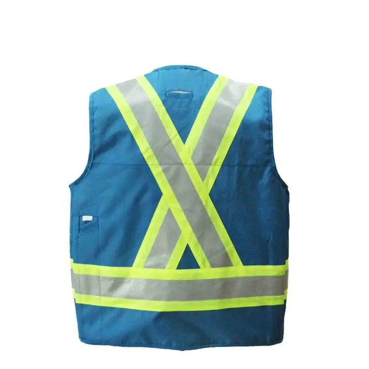 High Visibility Emergency Reflective Vest Vest Blue Safety Vest