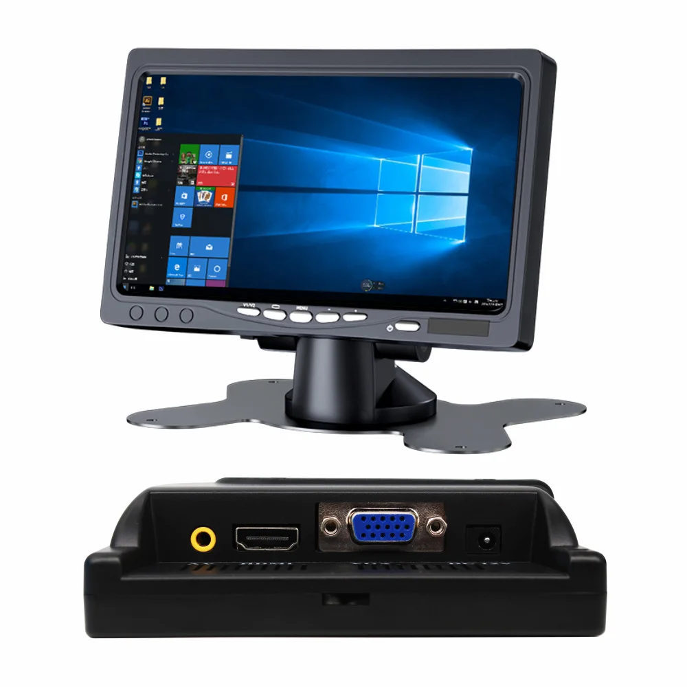 Mini Laptop 7inch Ahd Computer Portable car rear view mirror Monitor Back Rear View Bus Tv 24v Monitor Lcd