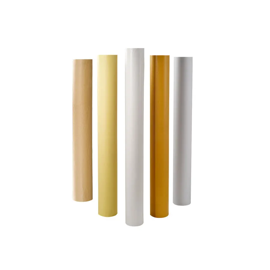 Wholesale High Quality Double Sided PE Coated Siliconized Release Paper Yellow Silicone Release Glassine Paper For Label