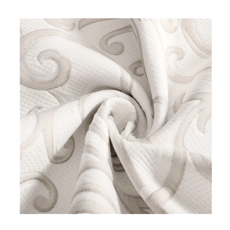 
Under 3 Inches Beige Knitted Anti Slip New Ticking Printed Mattress Fabric 