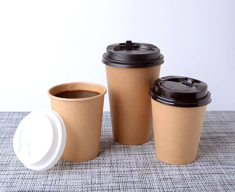 Disposable custom logo single wall Coffee Paper Cups