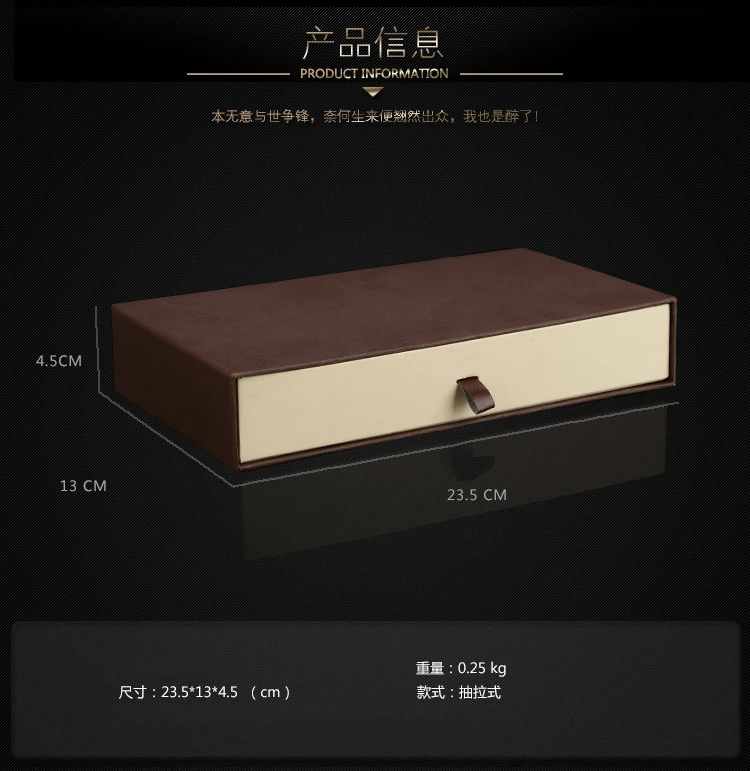 Factory hot sale wallet packing box wallet box luxury paper drawer gift box with logo customized