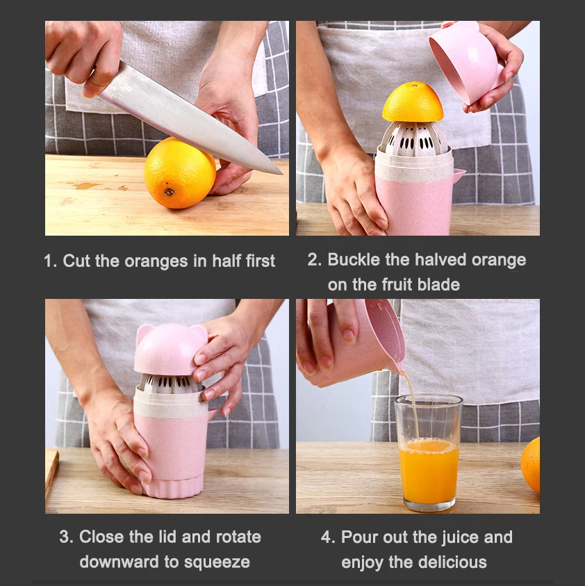 Fanxing-C Manual Citrus Juicer Orange Lemon Fruit Squeezer Original Juice Child Healthy Life Potable Hand Juicer Extractor