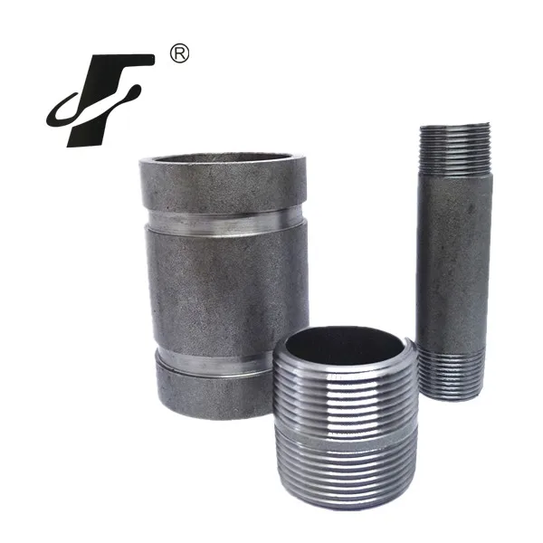 Male Threaded Black Steel Pipe Nipple