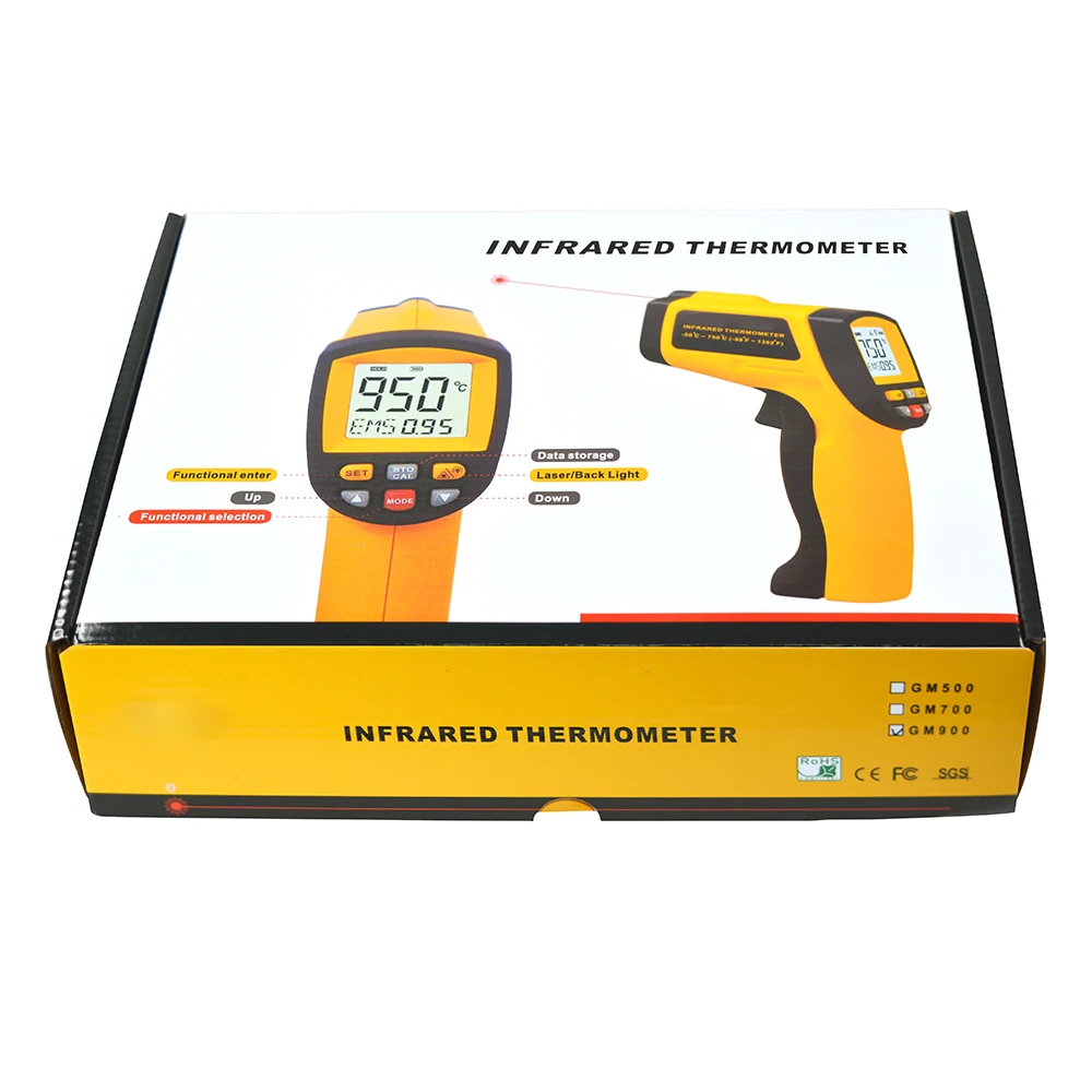 industrial thermometer Thermal Imager Handheld Digital Electronic Outdoor Non-Contact Laser Pyrometer Point Gun