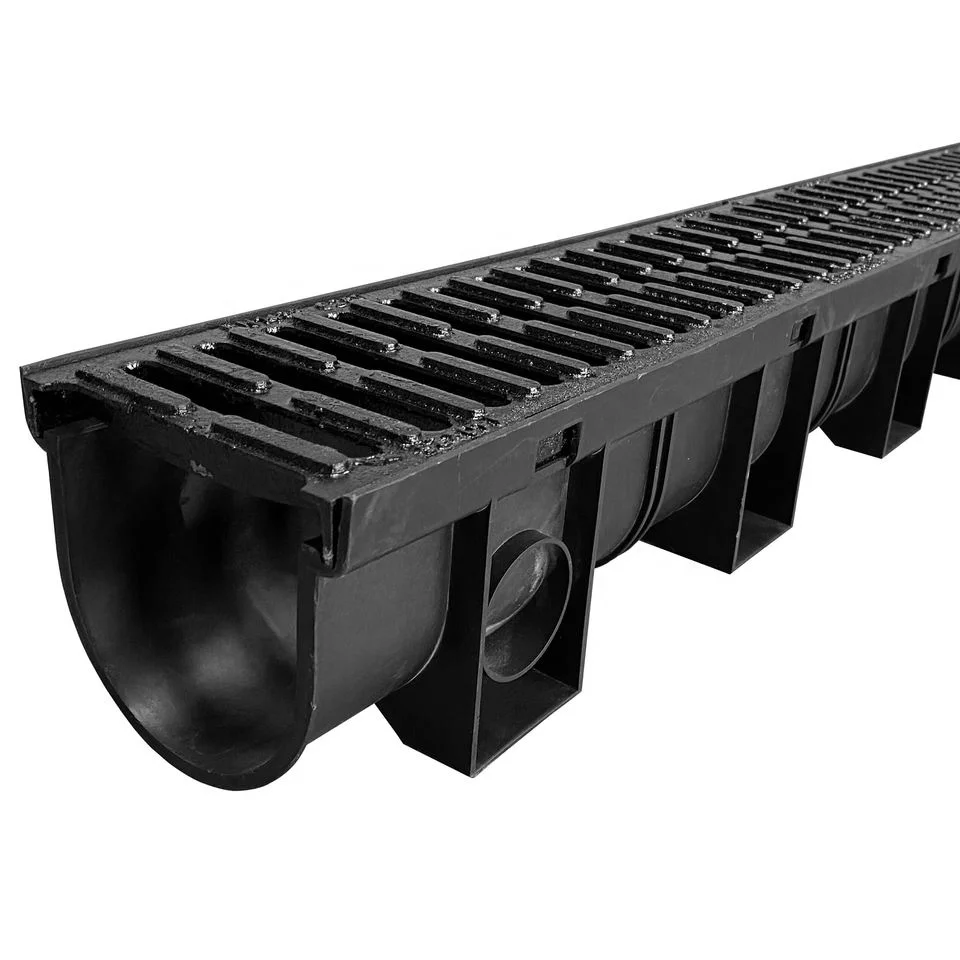 200*200 mm HDPE plastic grate drains plastic drainage channel