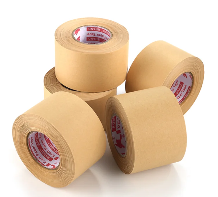 Oem Custom your logo Eco- Friendly Writable Kraft Paper Gummed Tape