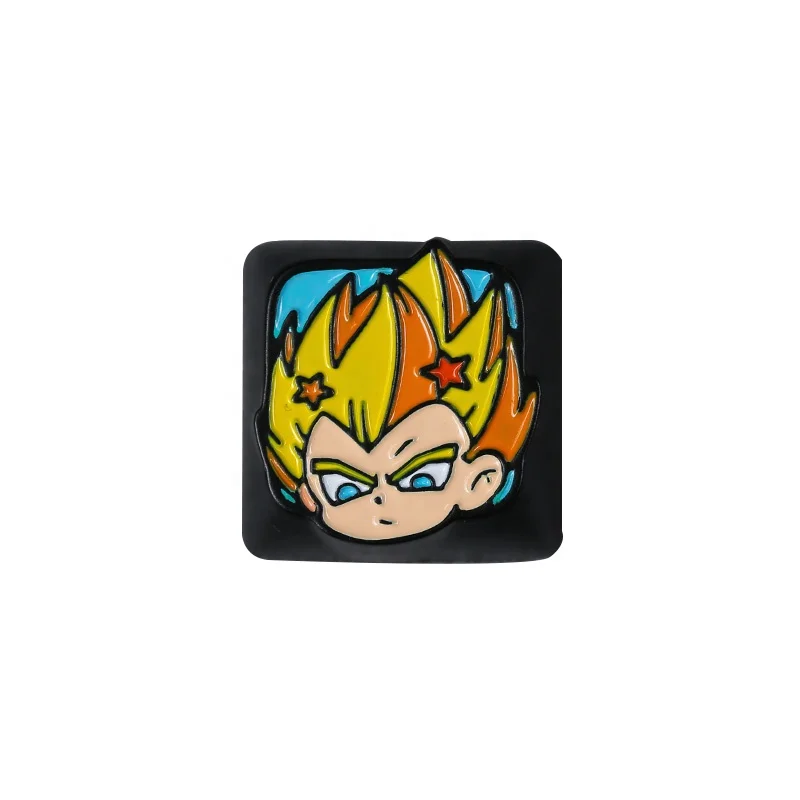 Personality Anime Dragon Ball Aluminum Alloy Metal Keycap 1U 2U Mechanical Keyboard Keycap For Cherry MX Switches
