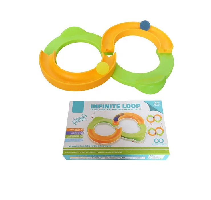 Number Eight Shaped plastic fast Track toy Mini Infinite Loop Rolling Ball Track Toy