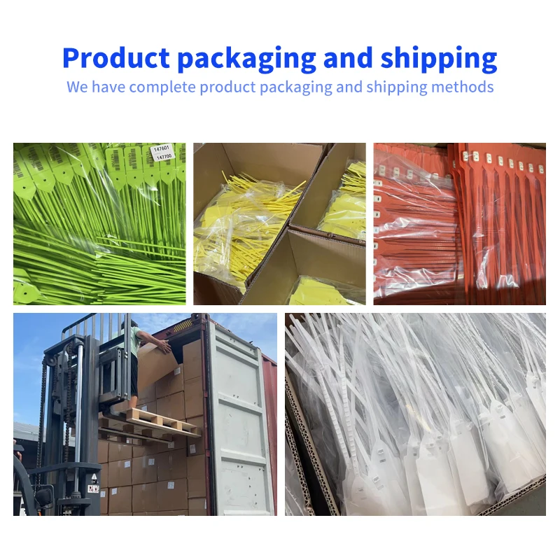 OYPS104 Hot Selling Pull Tight Plastic Wire Seal Security Plastic Strap Seal with Laser Printing