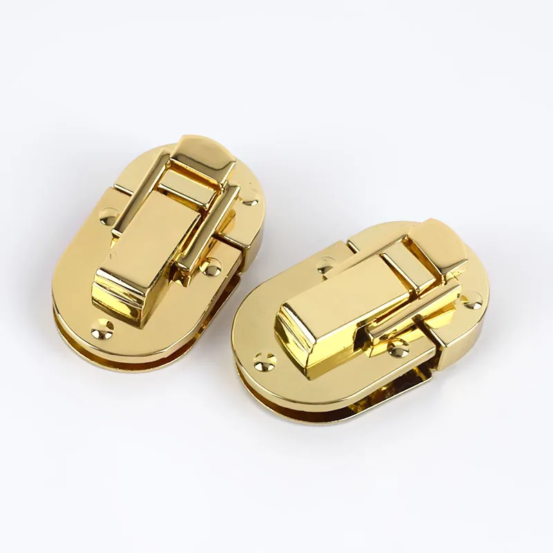Meetee KY395 53*30mm Oval Press Locks Purse Clasp Closure Handbag Lock Diy Replacement Organ Locks with Screw Buckles Accessory