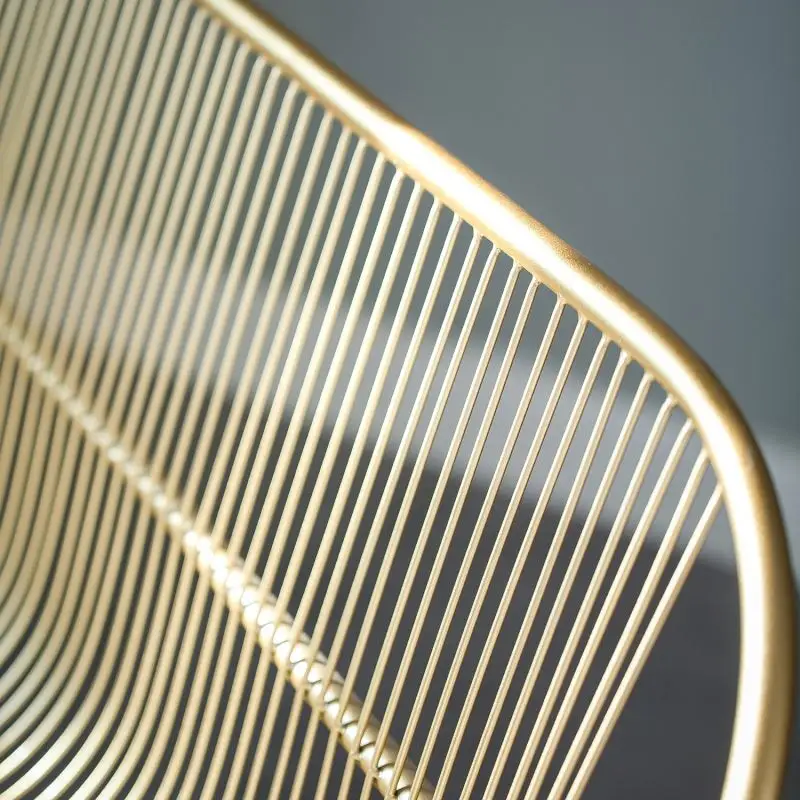 
wholesale Nordic simple luxury Bean bag sofa set furniture italian stylehotel bed room living room metal wire leisure sofa chair 