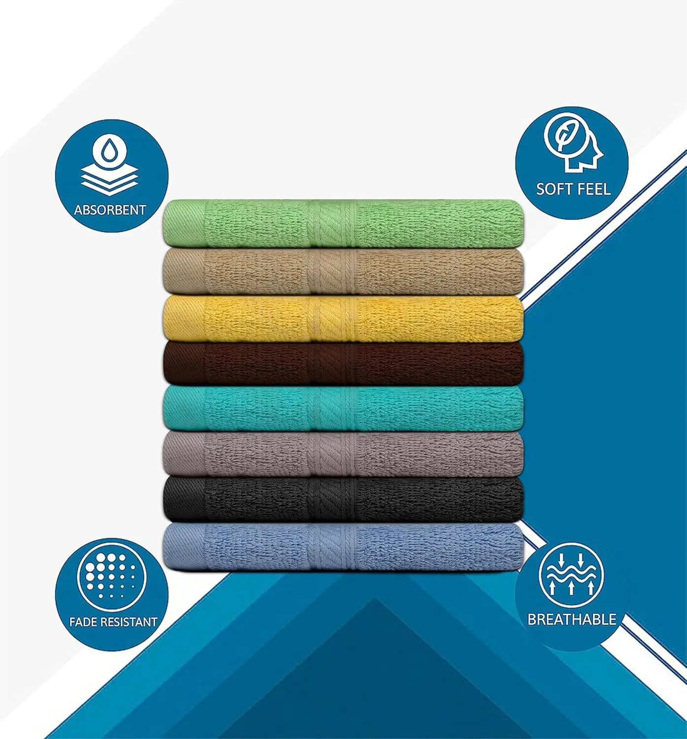 Custom LOGO super water absorption bamboo 100% cotton bath towel for hair salon 35*35 cm size towel for home washing cleaning