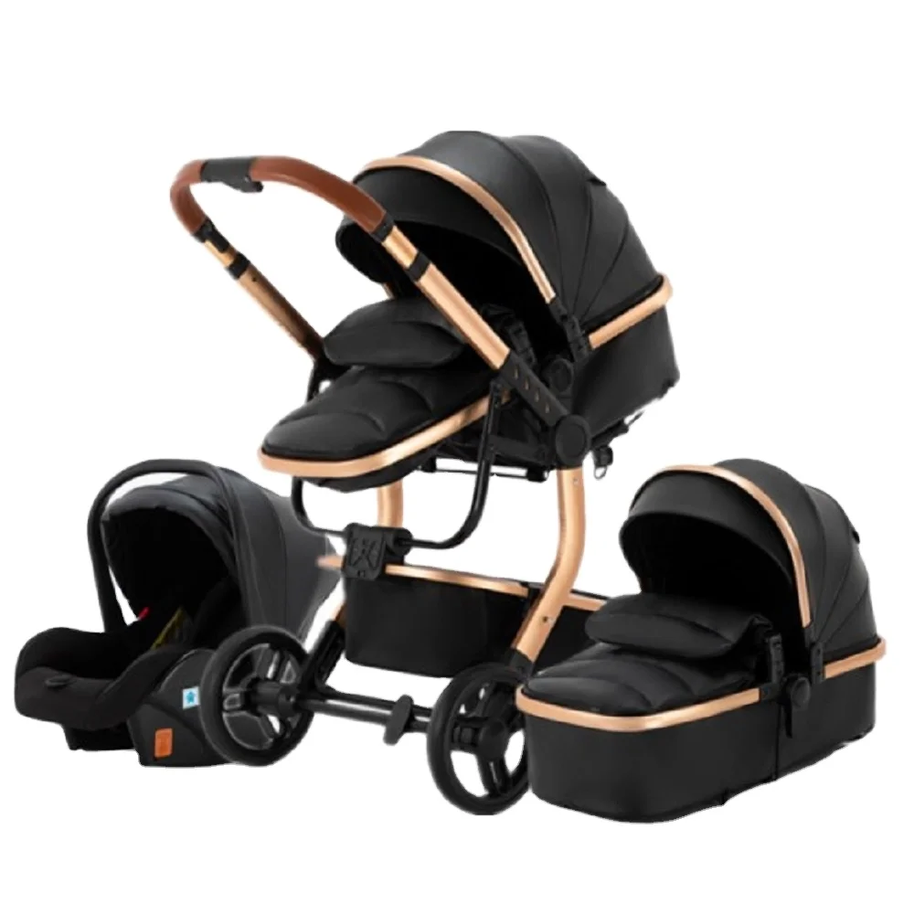 2022 New arrivals hot wholesale cheap stroller 3 in 1 for babies from luxurious pushchair baby stroller factory