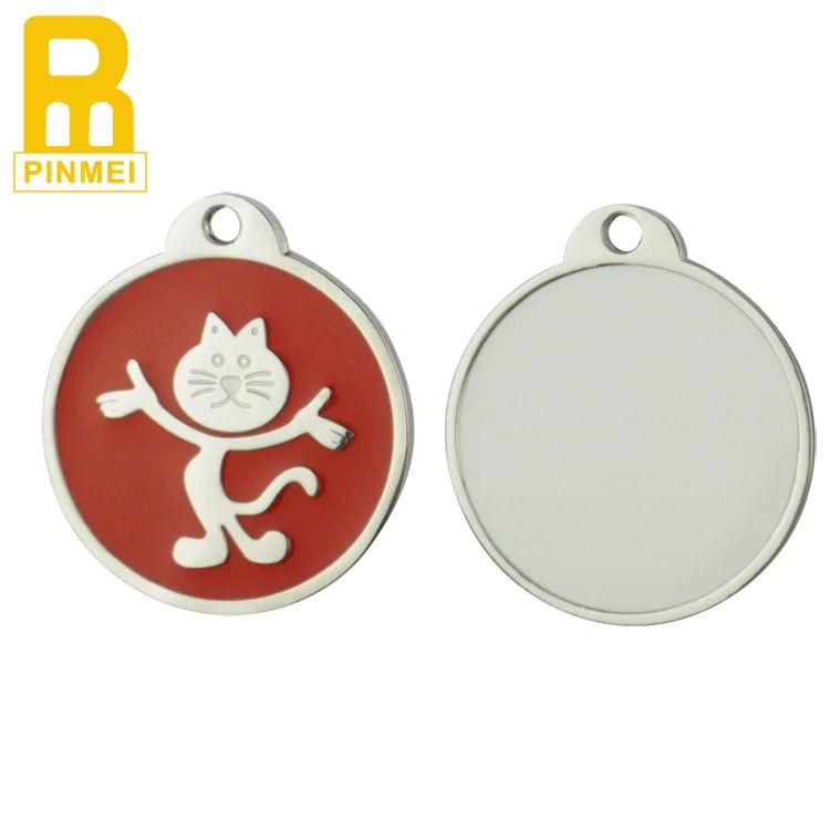 Wholesale New Arrival Custom Shape Print Logo Metal Pet Id Dog Tag For Dog