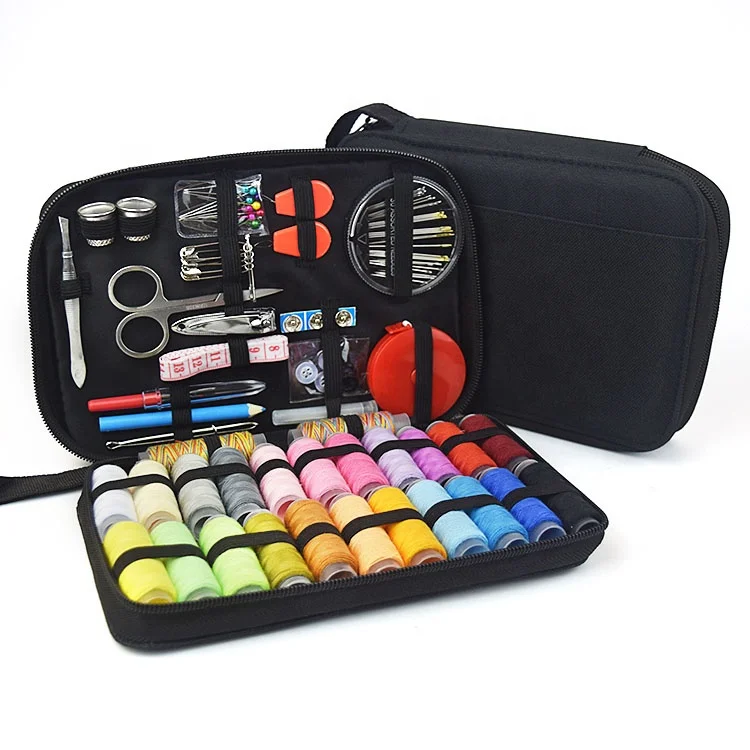 DIY sewing kit with essential tools from sewing supplier