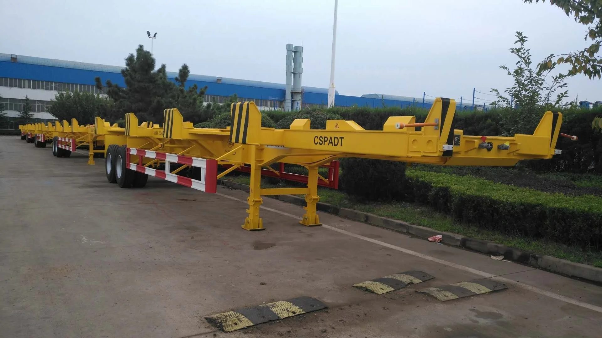 China CIMC 45ft  container  port yard terminal skeleton trailer