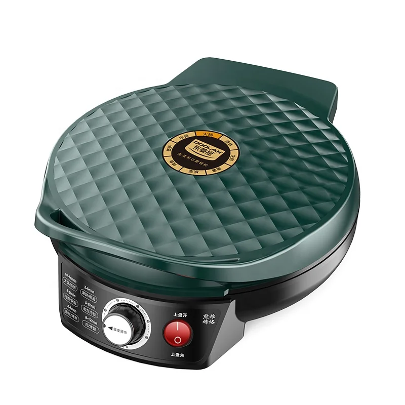 Multifunctional 12inch Double Sided Non Stick Electric Pizza Pan Fry Baking Pan Frying pan for bake tart grill roti chapati