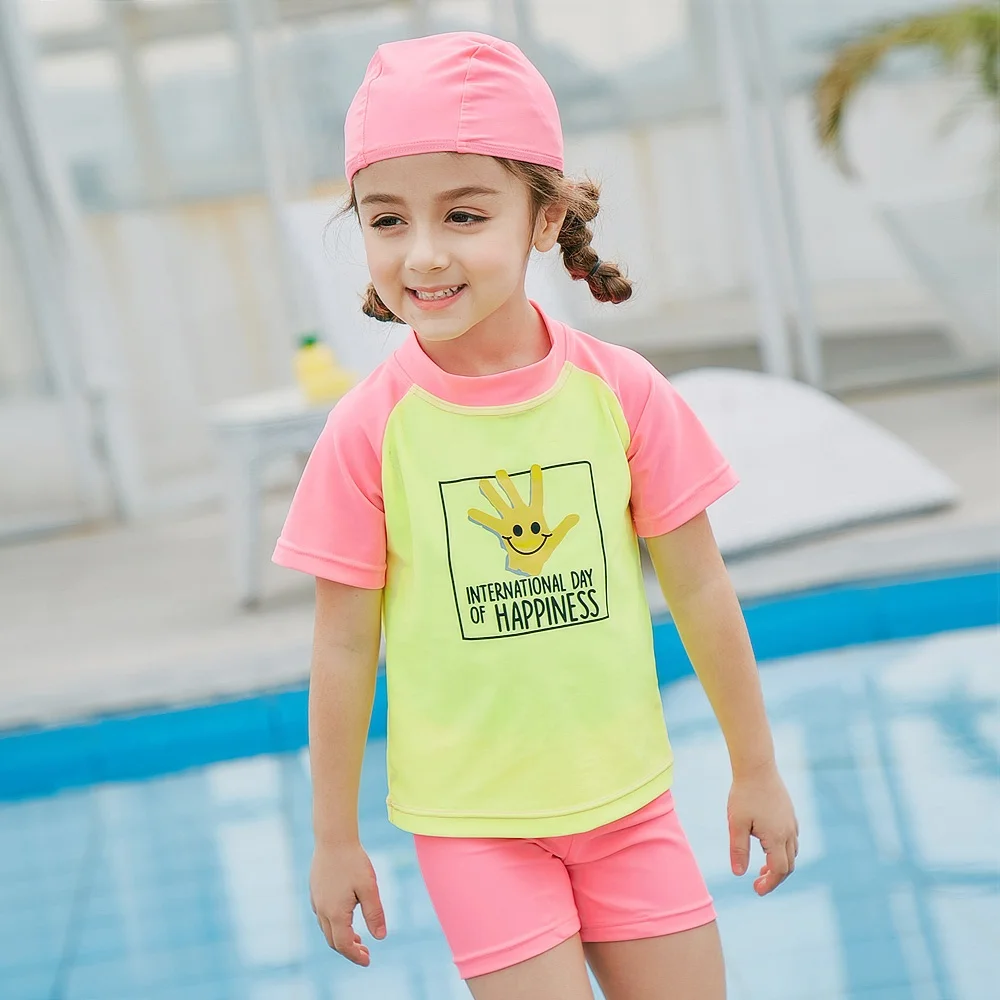 Latest Design Europe Swimwear Young Kids Beach UV Protection Swimsuits For Little Girl