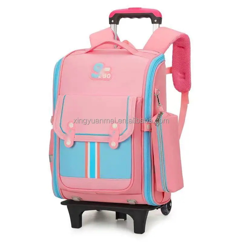 New style ultra lightweight primary school student backpack for reducing burden and protecting spine climbing stairs