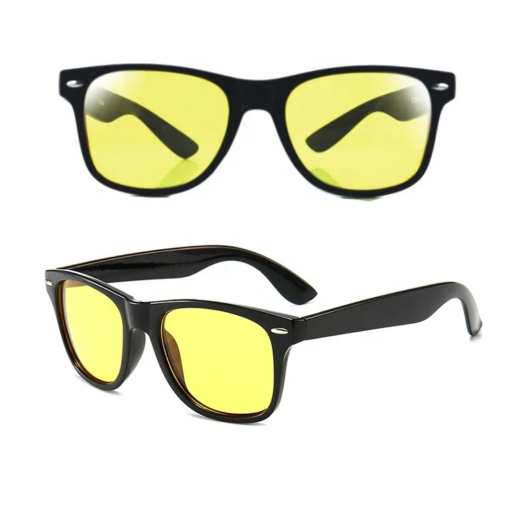 2022 Driving car anti Glare glasses Custom men and women Promotional Sunglasses Black frame Night vision Driving Eyewear