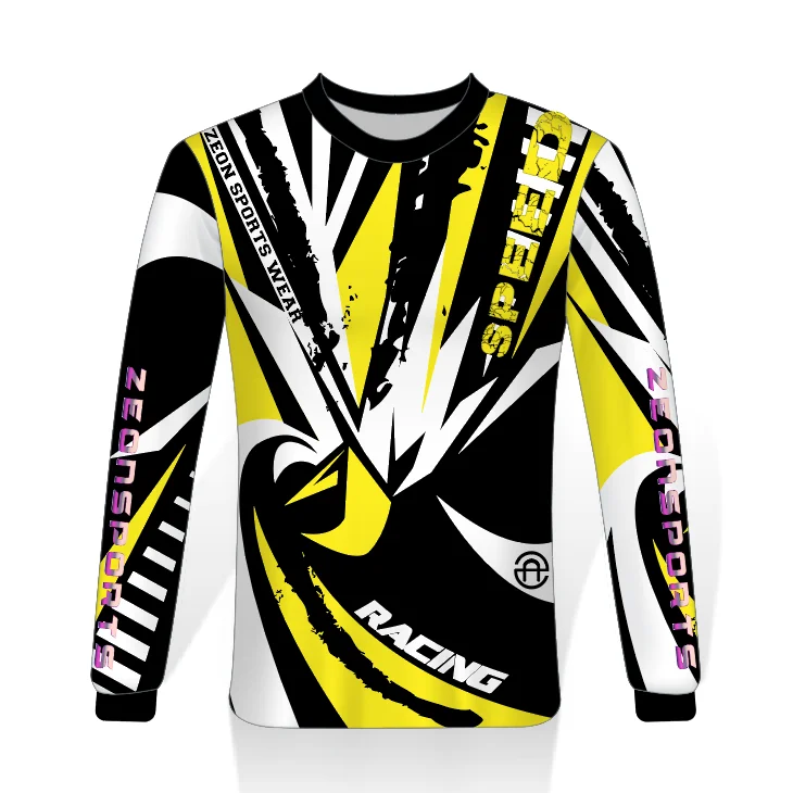 new style custom design breathable sports racing motorcycle motocross jersey shirt