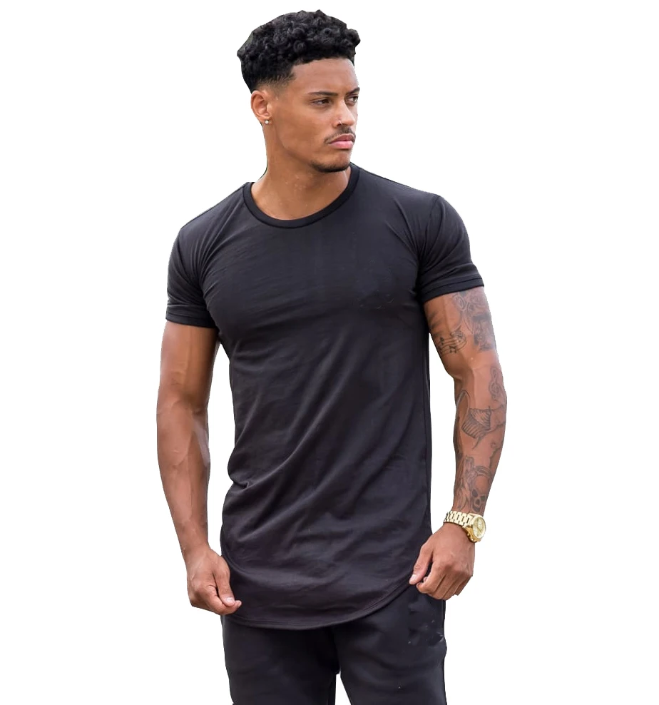 Hot Sale Workout quick dry Gym wear mens clothing custom logo cotton spandex t shirt for men