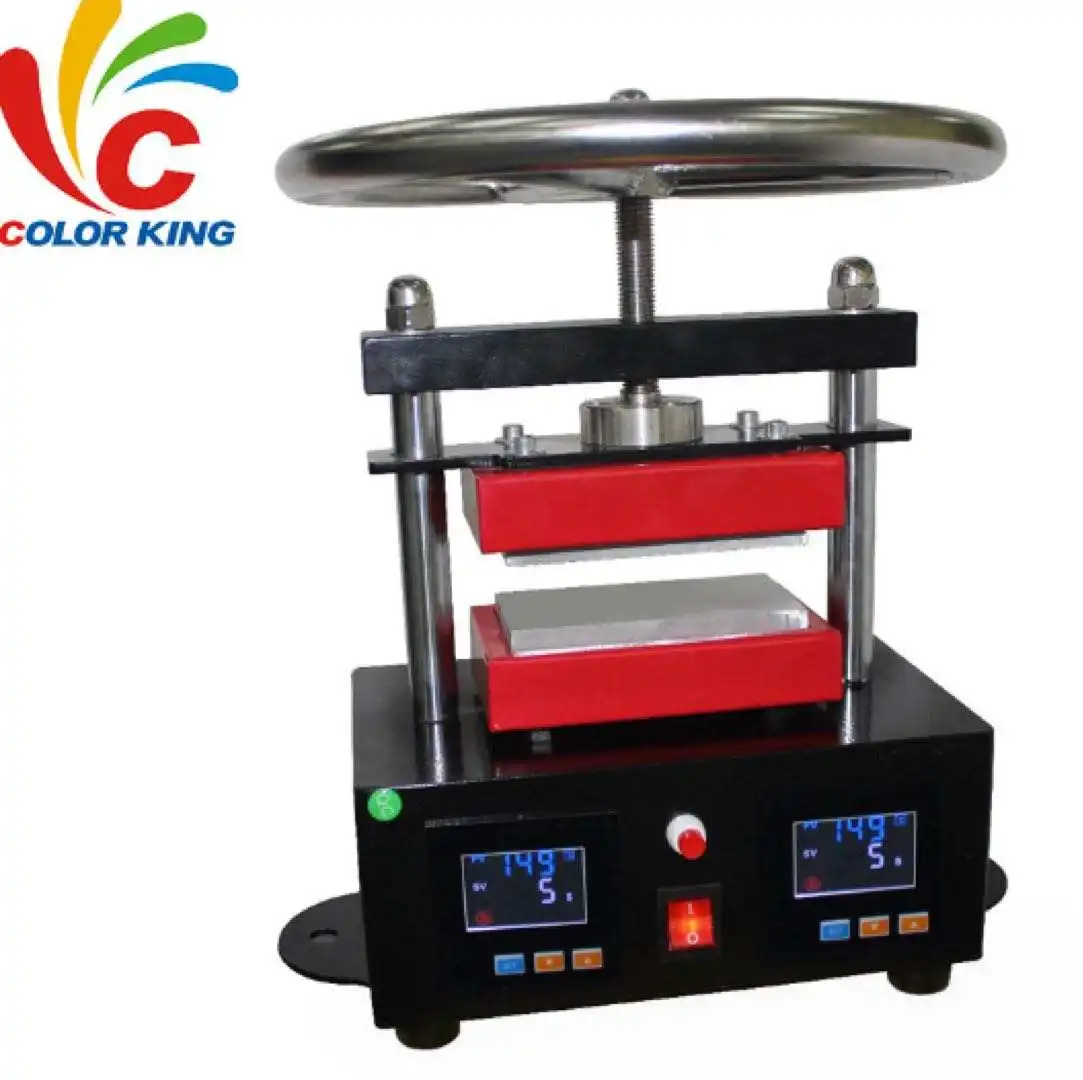 Manual 2tons Oil Extract dual heating platen heat press machine