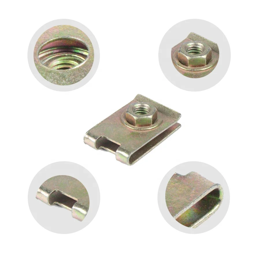 JM Brand M4 M5 M6 M8 M10 Stainless Steel U Clip Nuts Spring U Clip Nuts